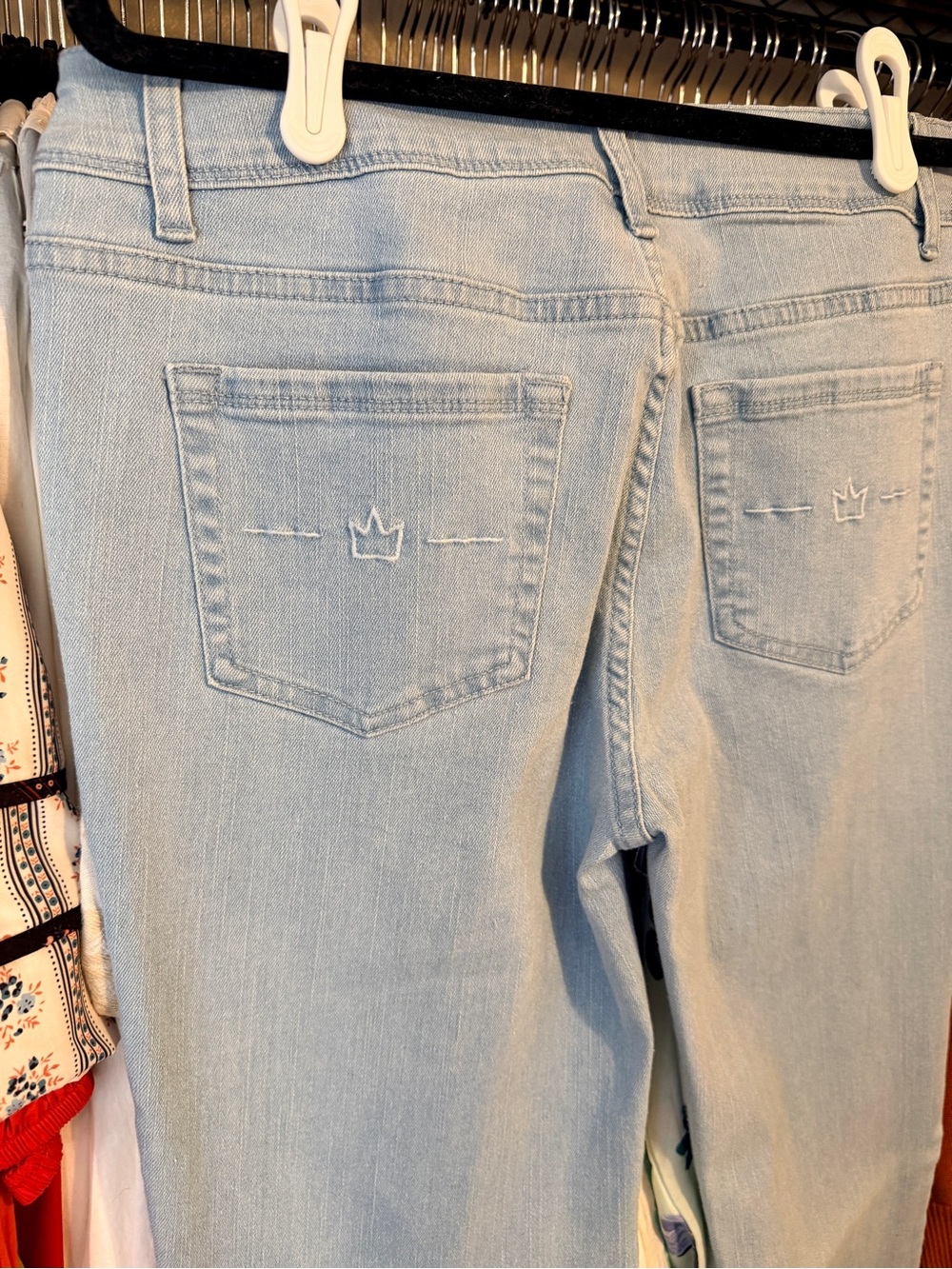 Tall 6’1” Club | Flare Leg Jeans | Light Wash | Size 8 Tall | 38" Inseam - Picture 6 of 8